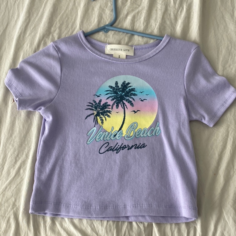 Ribbed graphic tee